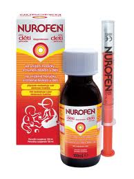 Nurofen pro děti sus.100ml jahoda s trubičkou