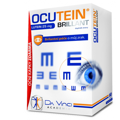 Ocutein Brillant Lutein 25mg 60tob+ oční kapky OCUTEIN® SENSITIVE ZDARMA