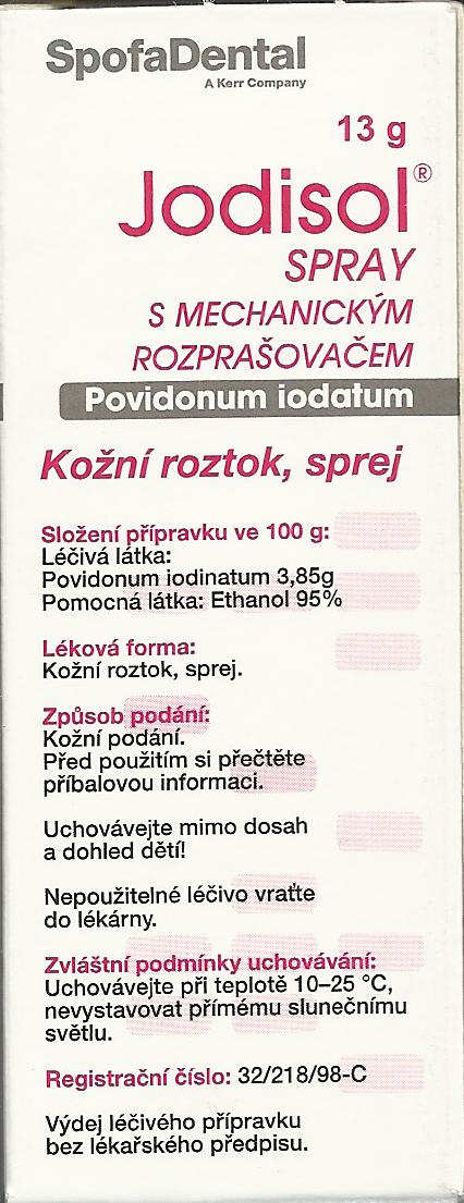 Jodisol Spray s mech.rozp. drm.spr.1x13g