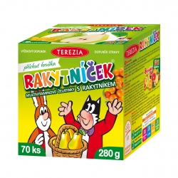 RAKYTNÍČEK multivitaminové želatinky s rakytníkem - příchuť HRUŠKA 70ks