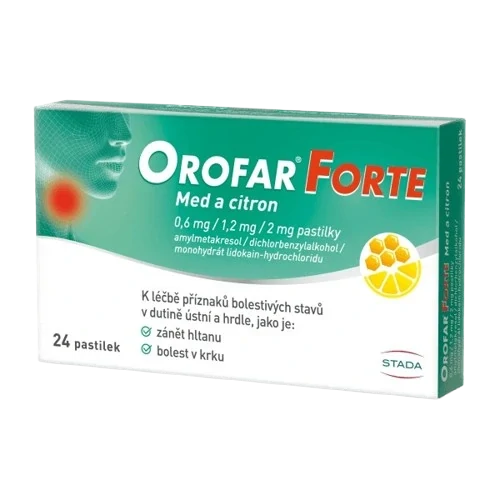OROFAR FORTE MED A CITRON 24 pastilek