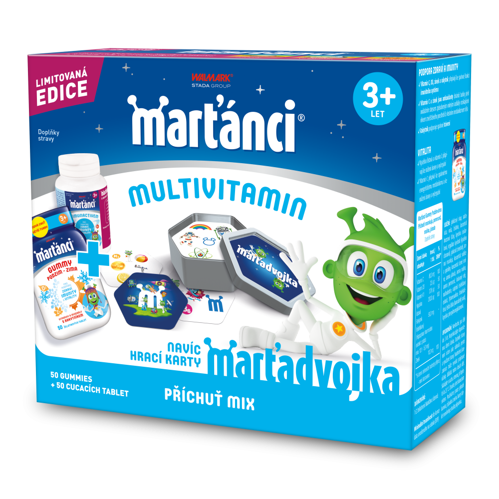 Marťánci Gummy 50+50ks + omalovánky