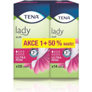 TENA Vložky Lady Ultra Mini 28ks + 50%