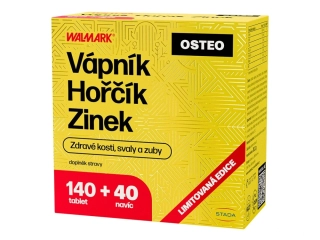 Walmark Vápník Hořčík Zinek OSTEO 140+40 tablet promo 2025