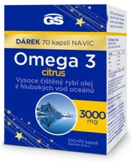 GS Omega 3 Citrus+D cps.100+70 dárkové balení 2024