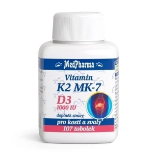 Medpharma Vitamin K2 MK-7 + D3 1000 IU 107tbl.