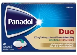 Panadol DUO 500/200mg, tablety pro úlevu od bolesti 20 tablet