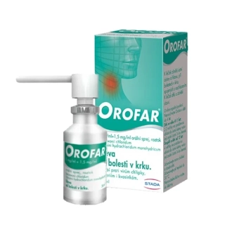 OROFAR 2MG/ML+1,5MG/ML ORM SPR SOL 1X30ML
