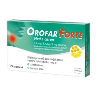 OROFAR FORTE MED A CITRON 24 pastilek 